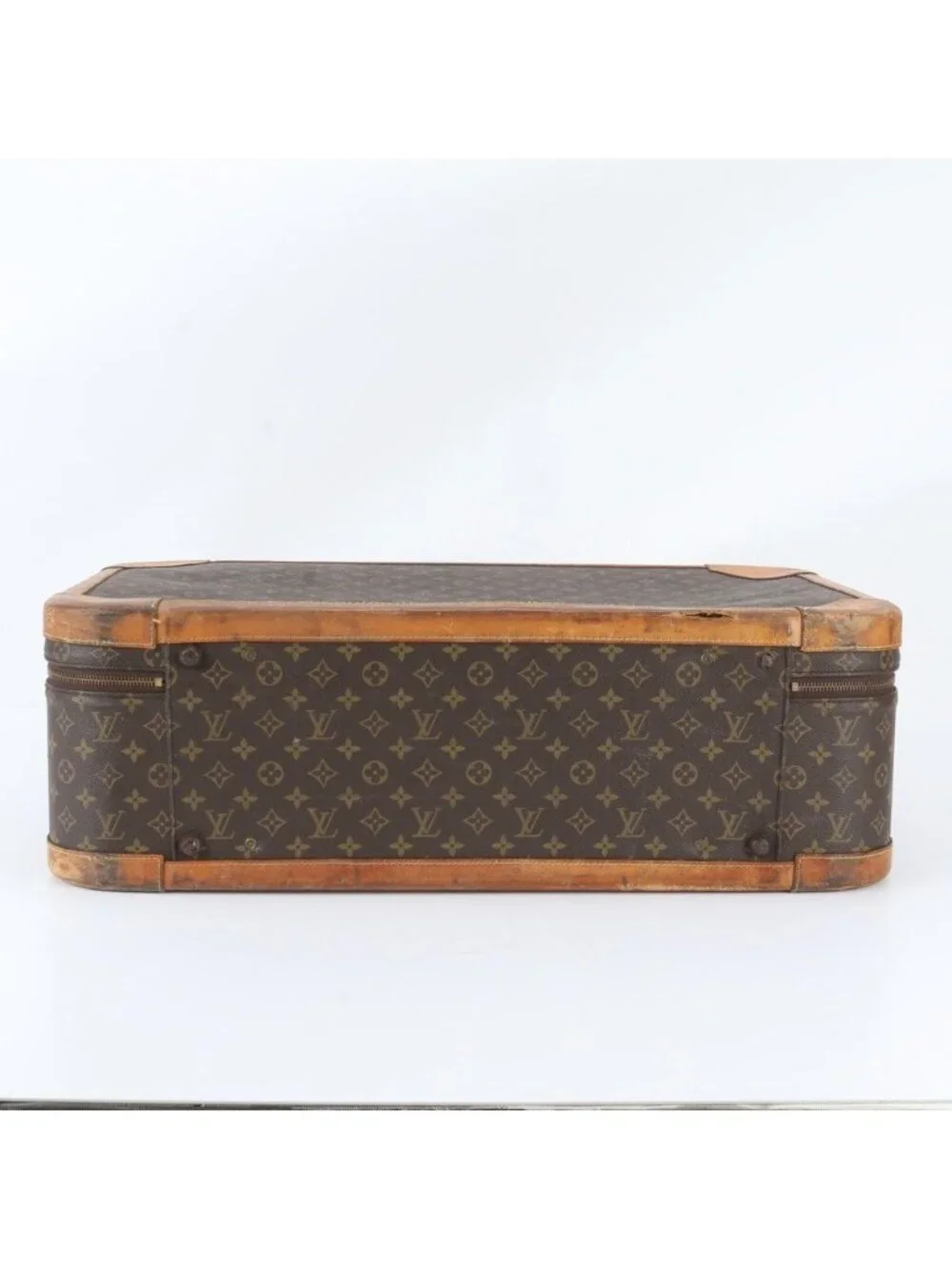 Louis Vuitton Monogram Stratos 70 Leather Trunk Hard Case Boston Bag